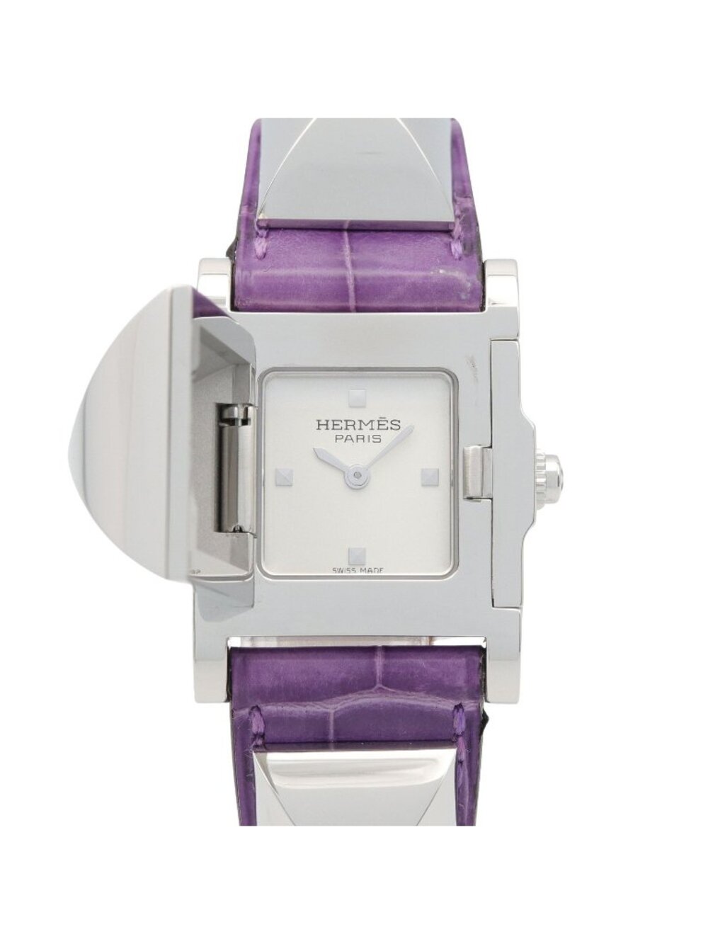 Hermes Watch Medor Silver Stainless Steel